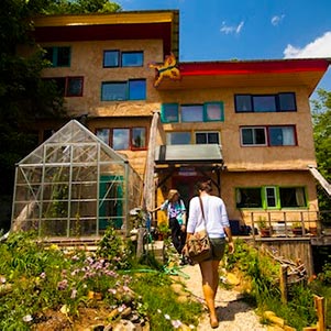 Natural-built condo at Earthaven Ecovillage