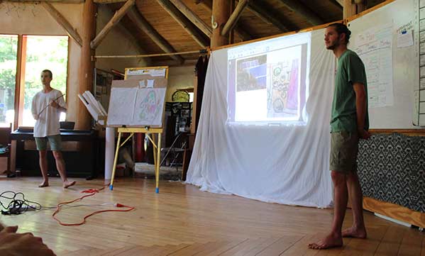 Permaculture design presentation at Earthaven Ecovillage